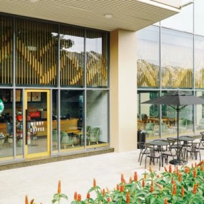 Starbucks Saigon Pearl - HẠNG MỤC SƠN BÊ TÔNG