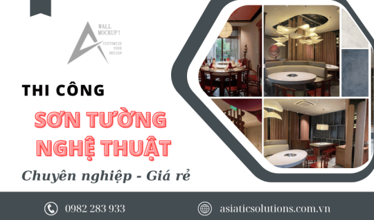 Dịch vụ thi công sơn tường nghệ thuật TPHCM chuyên nghiệp - Kiến tạo không gian độc bản